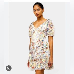 En Saison Eyelet Mini Dress